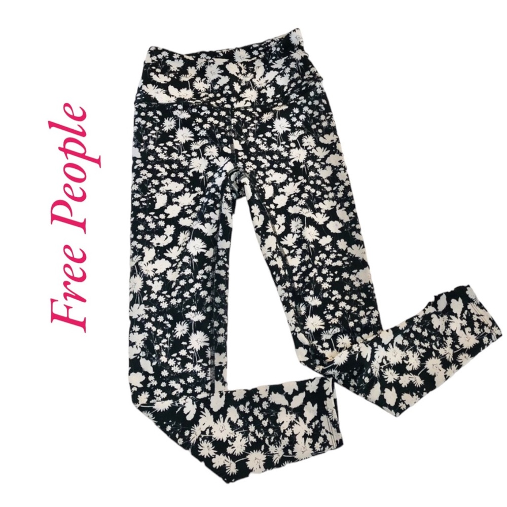 Free People Sz XS Floral Leggings